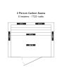 Coronado 2-Person Hemlock Deluxe Infrared Sauna with 6 Carbon Heaters - SA2409