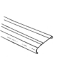 Grey Mist Top Rail - Oval Pools 1999-2008 - measure 34 3/4" - Straight Side (587-1429) 