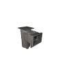 Hayward SP10841OMDGR Auto-Skim Skimmer with Square Lid Outside Mount- 1 1/2" FPT Dark Grey