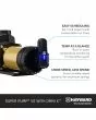 Hayward Super Pump VS 615 Variable Speed Pump with Omnix - W3VSP26615 