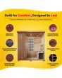 Klondike 4-Person Cedar Infrared Sauna with 9 Heaters - SA1318