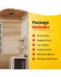 Klondike 4-Person Cedar Infrared Sauna with 9 Heaters - SA1318