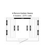 Klondike 4-Person Cedar Infrared Sauna with 9 Heaters - SA1318