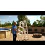 Ocean Blue A-Frame Above Ground Ladder #400200 
