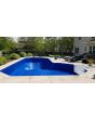 Renegade Tille Indigo Mosaic Floor Inground Liner by Freetime Fun 28 MIL 