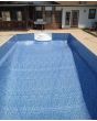 Siesta Wave Tile with Light Blue Diffusion Floor Inground Liner by Freetime Fun 27 MIL 
