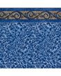 Siesta Wave Tile with Light Blue Diffusion Floor Inground Liner by Freetime Fun 27 MIL 
