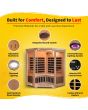 Sonoma 3-Person Hemlock Infrared Corner Sauna with 7 Carbon Heaters - SA7019