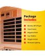 Sonoma 3-Person Hemlock Infrared Corner Sauna with 7 Carbon Heaters - SA7019