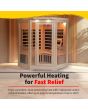 Sonoma 3-Person Hemlock Infrared Corner Sauna with 7 Carbon Heaters - SA7019