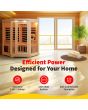 Sonoma 3-Person Hemlock Infrared Corner Sauna with 7 Carbon Heaters - SA7019