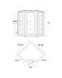 Sonoma 3-Person Hemlock Infrared Corner Sauna with 7 Carbon Heaters - SA7019