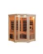Sonoma 3-Person Hemlock Infrared Corner Sauna with 7 Carbon Heaters - SA7019
