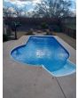 Waterfall Tile Oyster Bay Silver Floor Inground Liner by Freetime Fun 27 or 20 MIL 