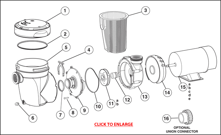 Hayward Power-Flo Matrix SP1590 Series Replacement Parts 