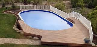 Installing an Above Ground Pool below grade for approved pools
